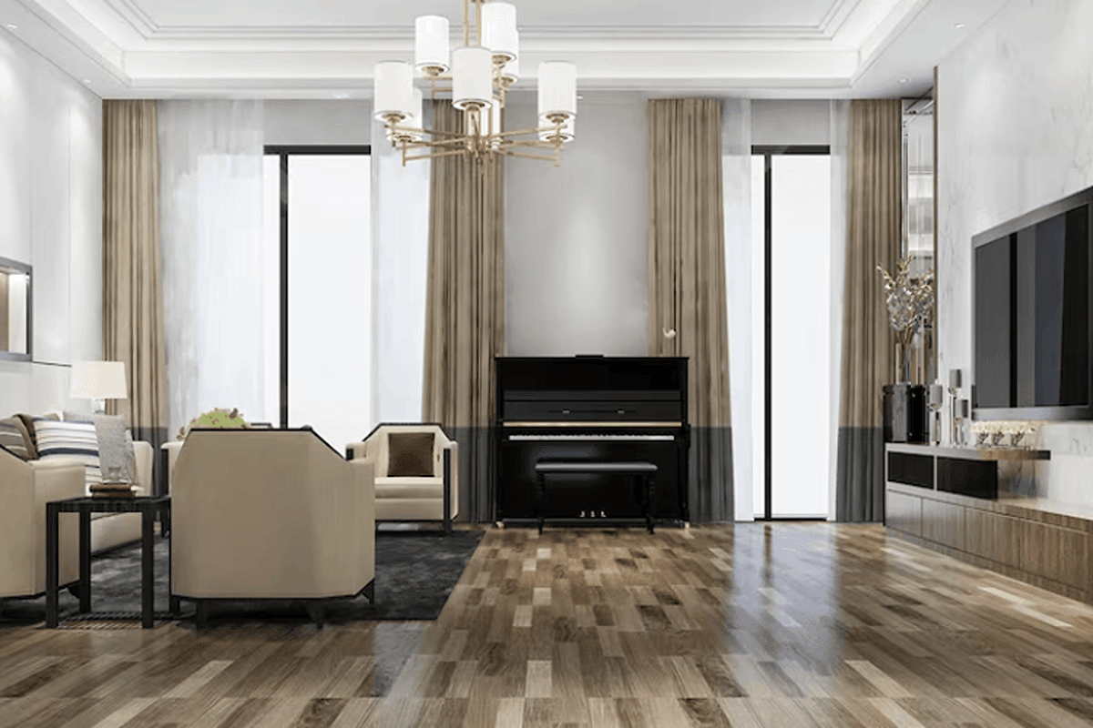 Elegantly decorated home with luxurious furniture
